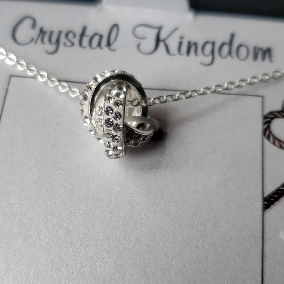 Crystal Kingdom Gen Crystal Silver-Plated Necklace - Picture 7 of 7